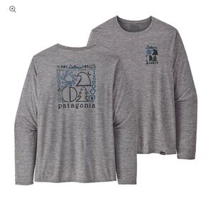 Patagonia Men’s Capilene Cool Daily Graphic Long-Sleeve Shirt size Large